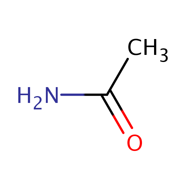 Acetamide structural formula