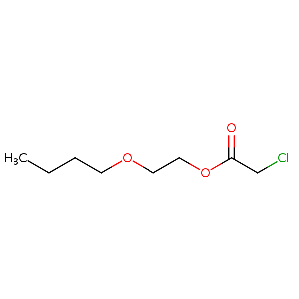 Acetic acid, chloro-, 2-butoxyethyl ester structural formula