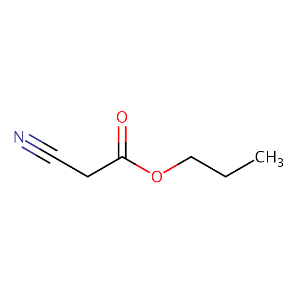 Acetic acid, cyano-, propyl ester structural formula
