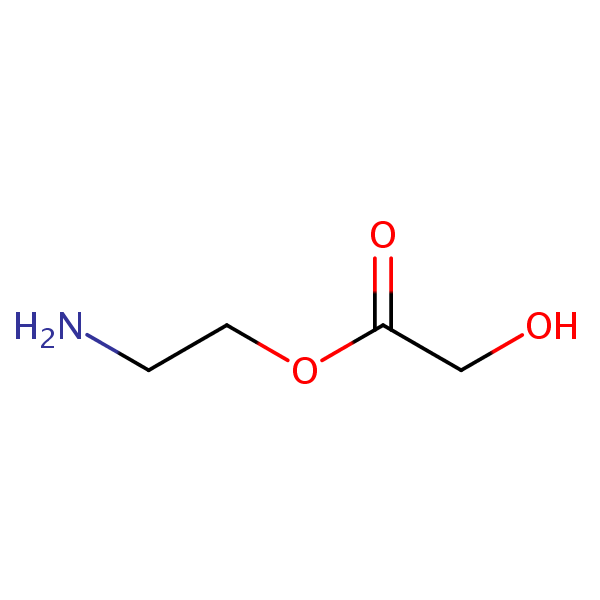 Acetic acid, hydroxy-, 2-aminoethyl ester structural formula
