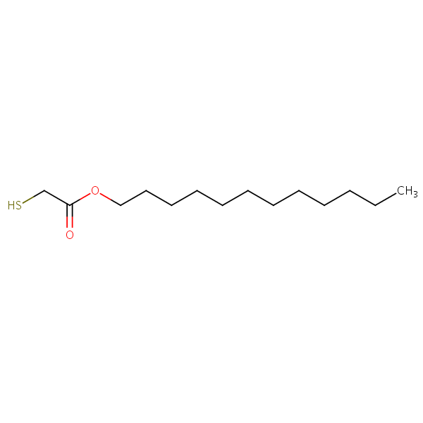 Acetic acid, mercapto-, dodecyl ester structural formula