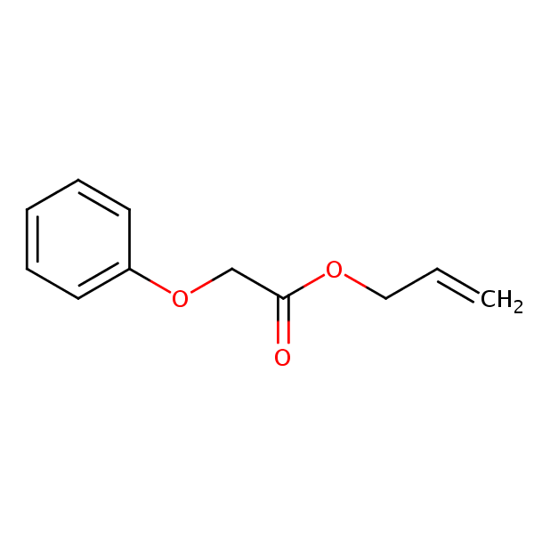 Acetic acid, phenoxy-, 2-propenyl ester structural formula