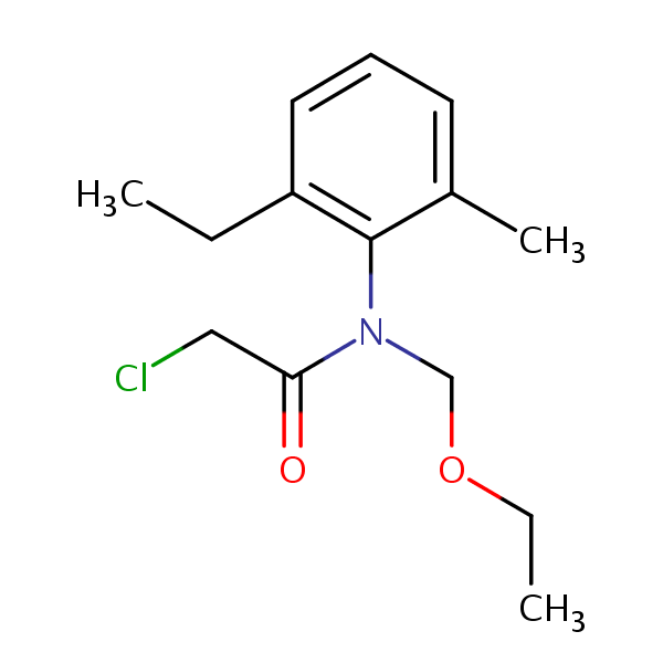 Acetochlor structural formula