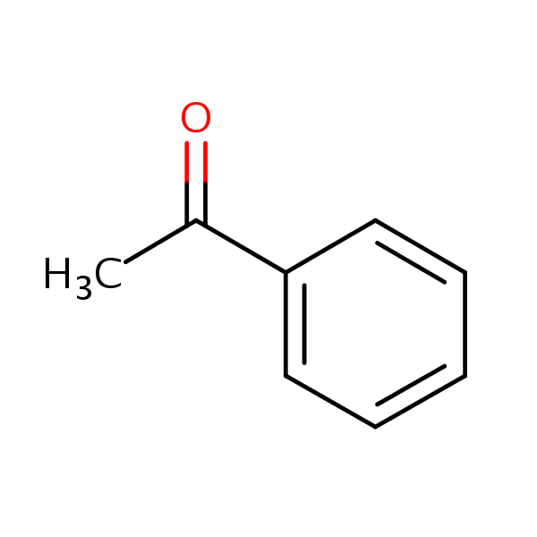 Acetophenone structural formula