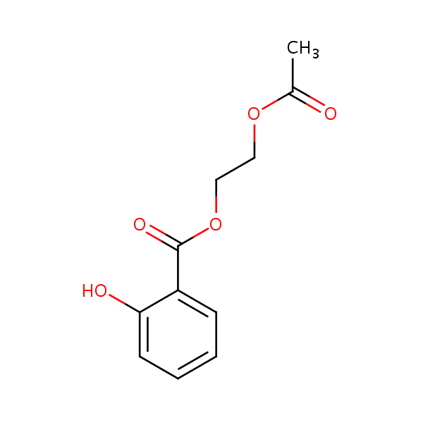 Acetyl Glycol Salicylate structural formula