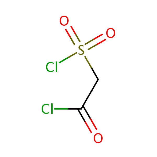 Acetyl chloride, (chlorosulfonyl)- structural formula