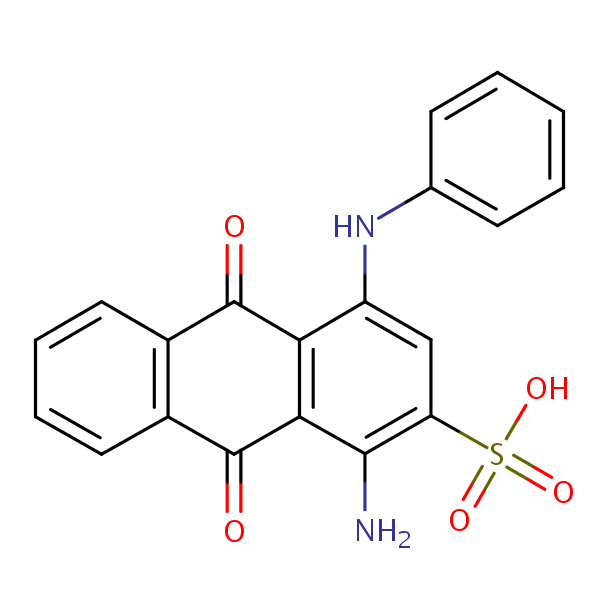 Acid Blue 25 parent structural formula