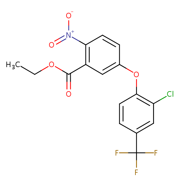 Acifluorfen, ethyl ester structural formula