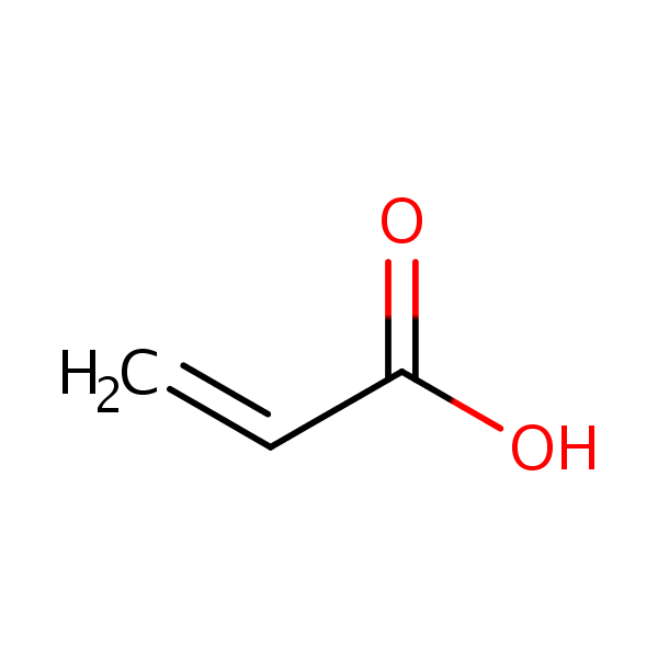 Acrylic acid structural formula