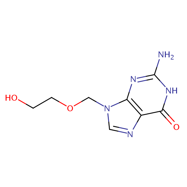 Acyclovir structural formula