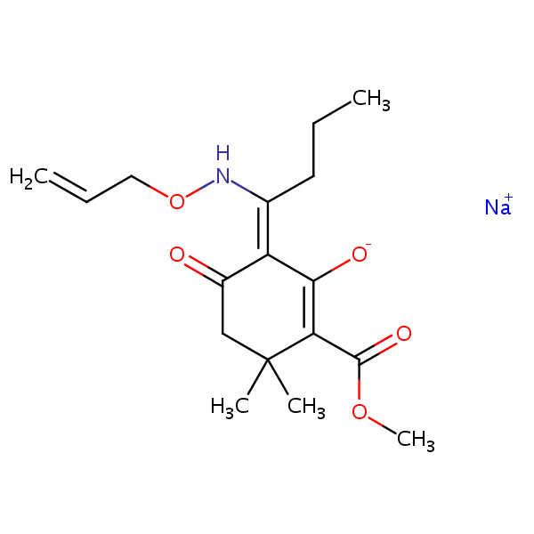 Alloxydim-sodium structural formula