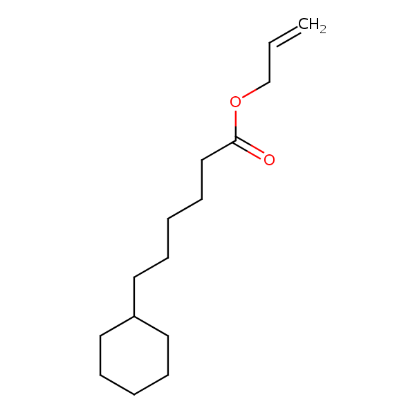 Allyl cyclohexyl hexanoate structural formula