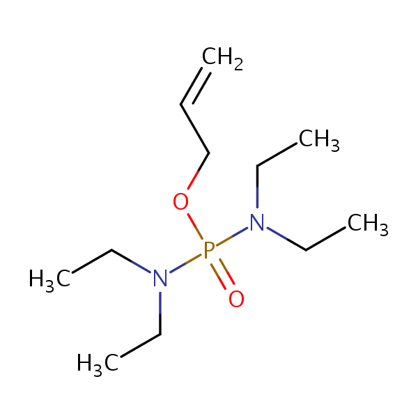 Allyl tetraethyldiamidophosphate structural formula