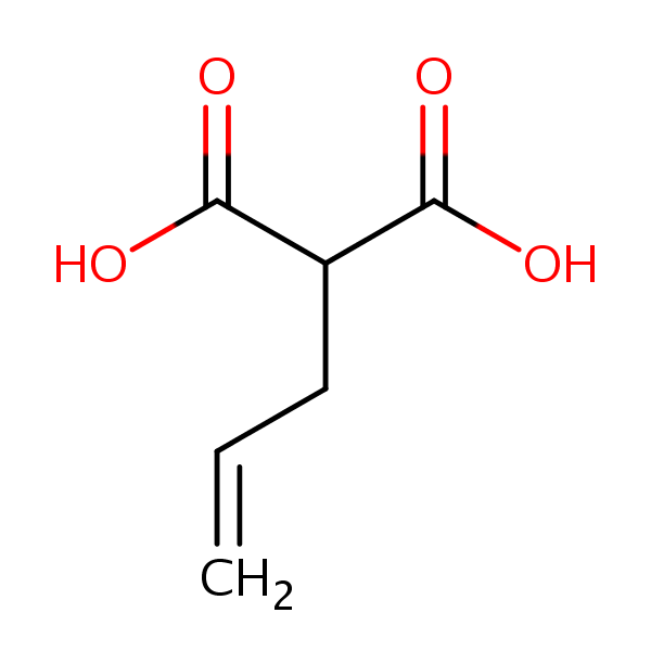 Allylmalonic acid structural formula