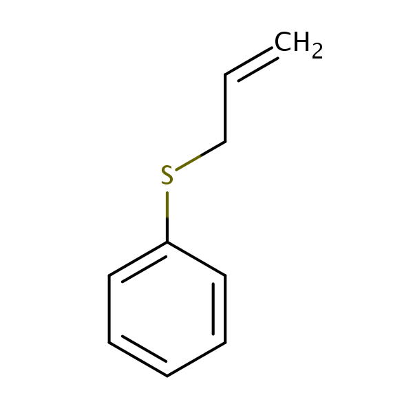 (Allylthio)benzene structural formula