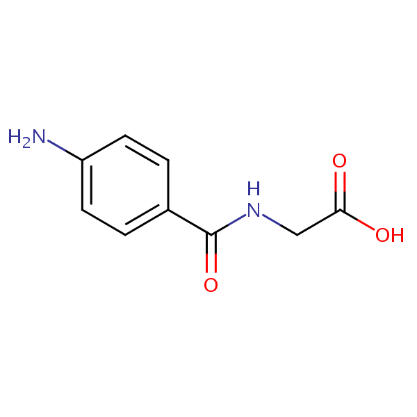 Aminohippuric acid structural formula