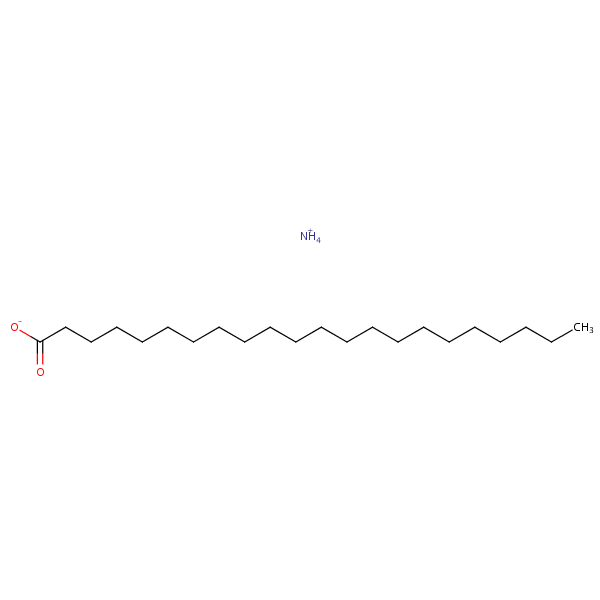 Ammonium docosanoate structural formula
