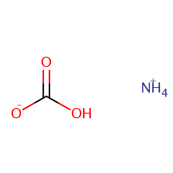 Ammonium hydrogen carbonate structural formula