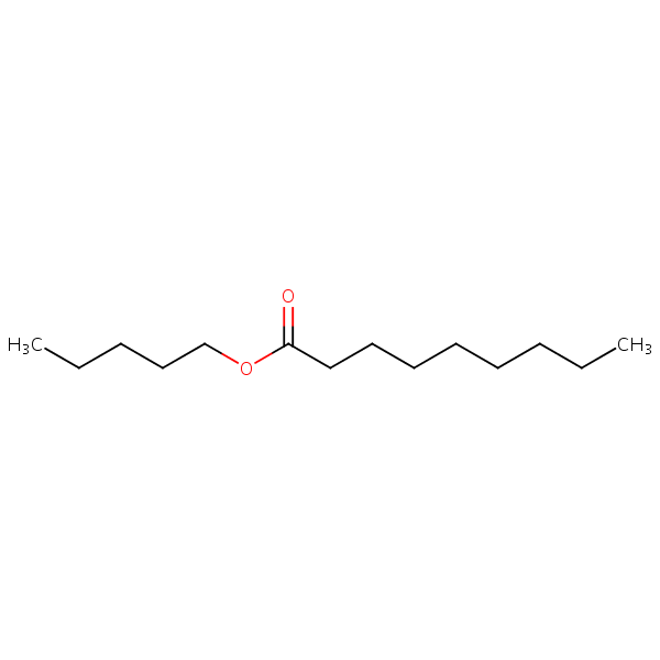Amyl nonanoate structural formula