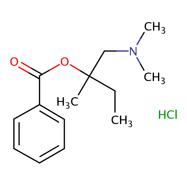 Amylocaine hydrochloride structural formula