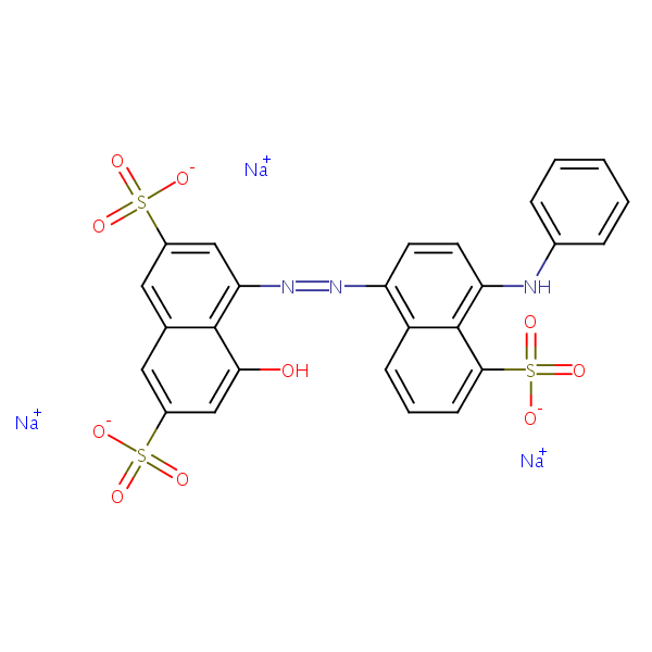 Anazolene sodium structural formula