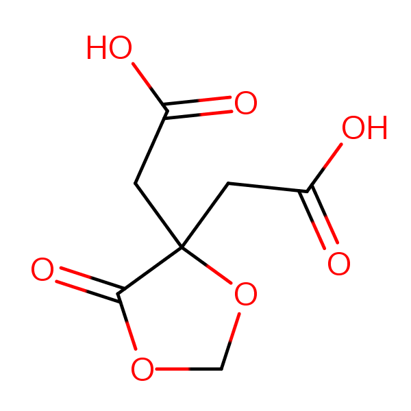 Anhydromethylenecitric acid structural formula