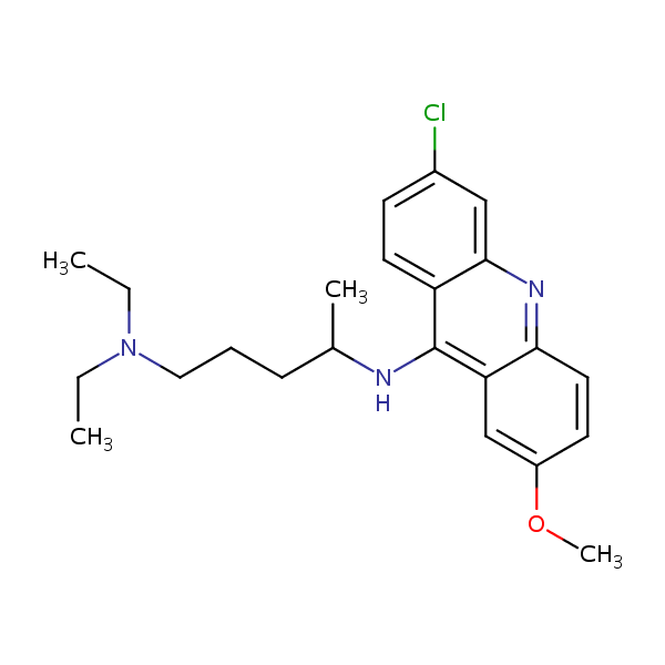 Atabrine structural formula