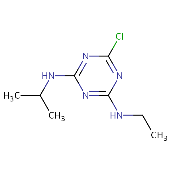 Atrazine structural formula