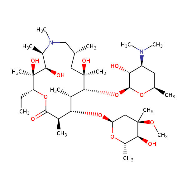 Azithromycin structural formula