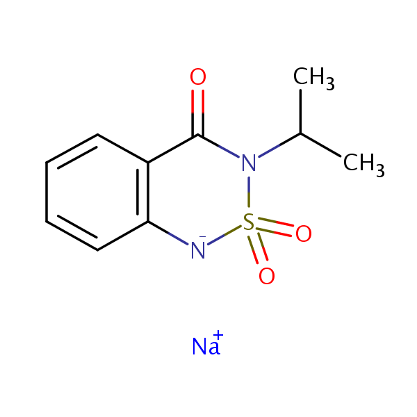 Bentazone-sodium structural formula