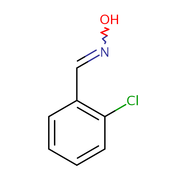 Benzaldehyde, 2-chloro-, oxime structural formula