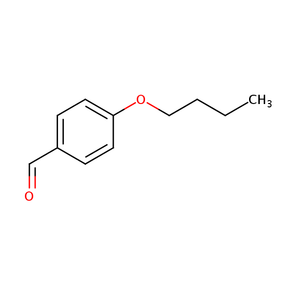 Benzaldehyde, 4-butoxy- structural formula