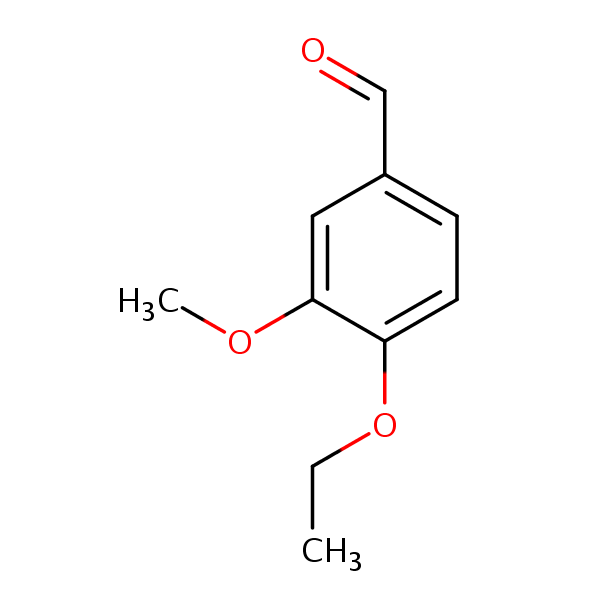Benzaldehyde, 4-ethoxy-3-methoxy- structural formula
