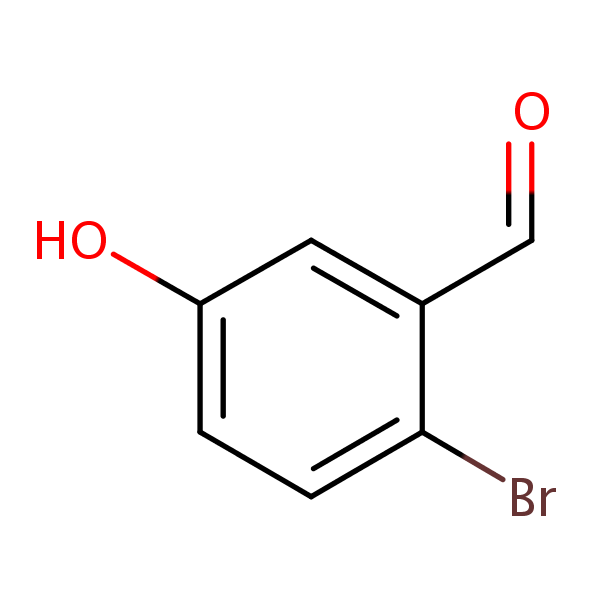 Benzaldehyde,2-bromo-5-hydroxy- structural formula