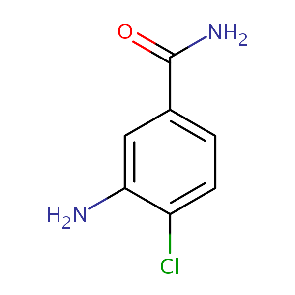 Benzamide, 3-amino-4-chloro- structural formula