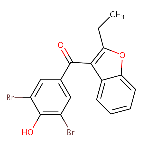Benzbromarone structural formula