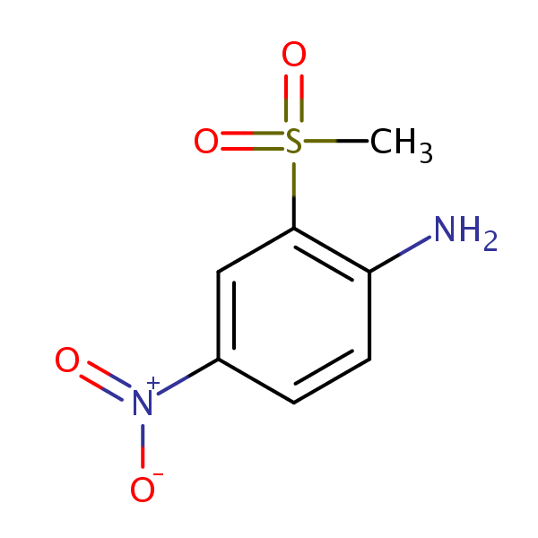 Benzenamine, 2-(methylsulfonyl)-4-nitro- structural formula