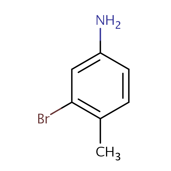 Benzenamine, 3-bromo-4-methyl- (9CI) structural formula