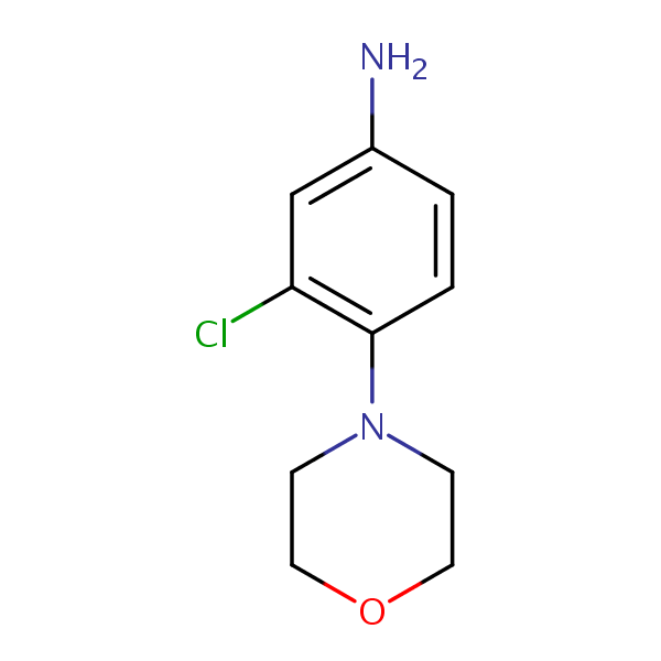 Benzenamine, 3-chloro-4-(4-morpholinyl)- structural formula