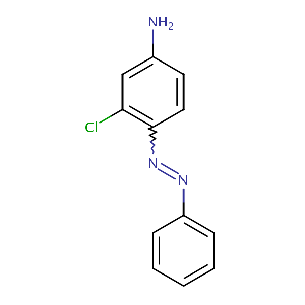 Benzenamine, 3-chloro-4-(phenylazo)- structural formula