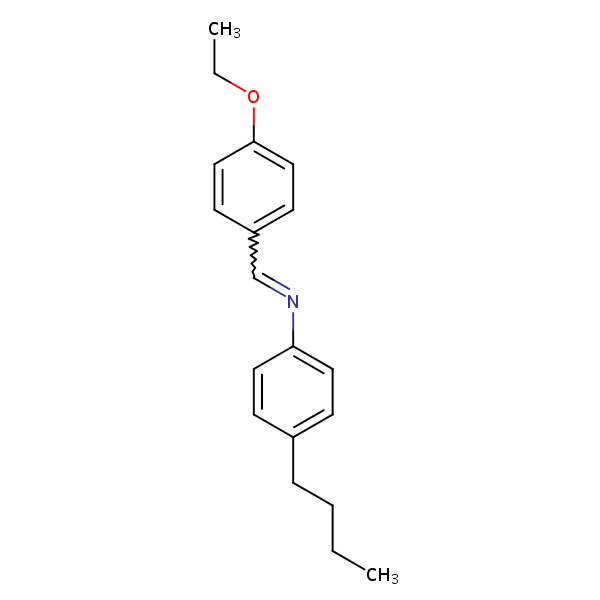 Benzenamine, 4-butyl-N-[(4-ethoxyphenyl)methylene]- structural formula