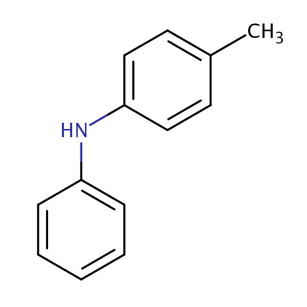 Benzenamine, 4-methyl-N-phenyl- structural formula