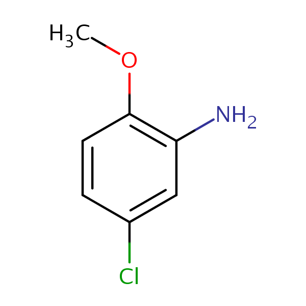Benzenamine, 5-chloro-2-methoxy- structural formula