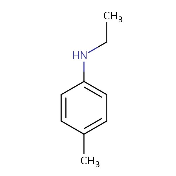 Benzenamine, N-ethyl-4-methyl- structural formula