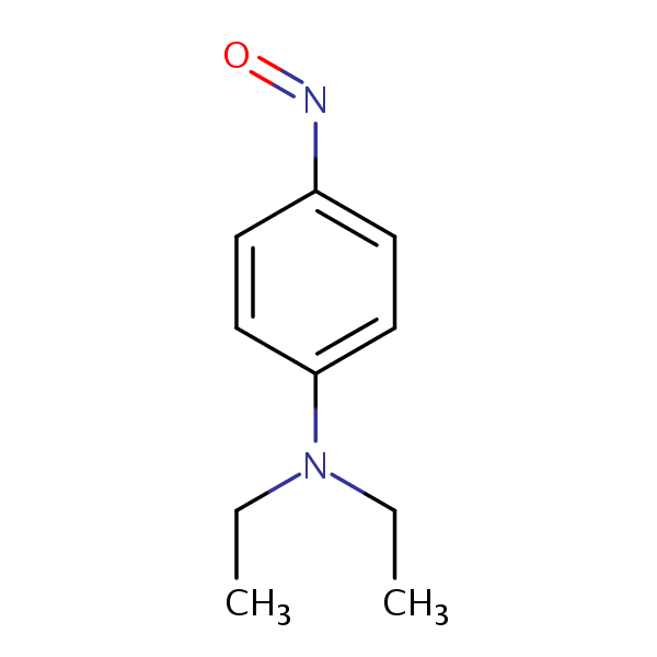 Benzenamine, N,N-diethyl-4-nitroso- structural formula