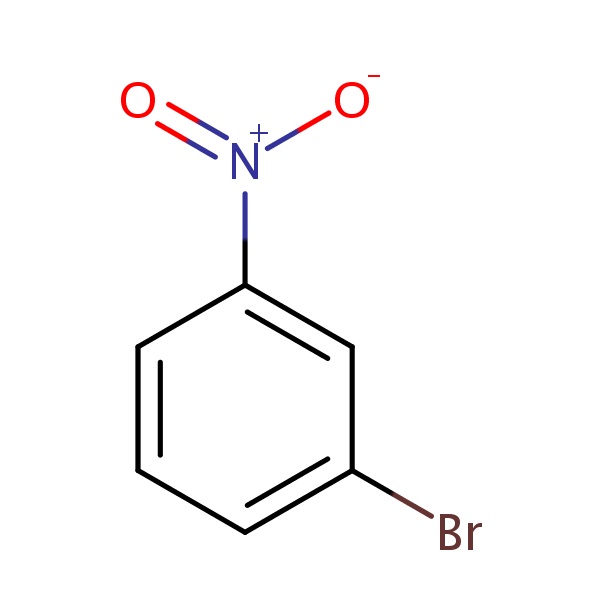 Benzene, 1-bromo-3-nitro- structural formula