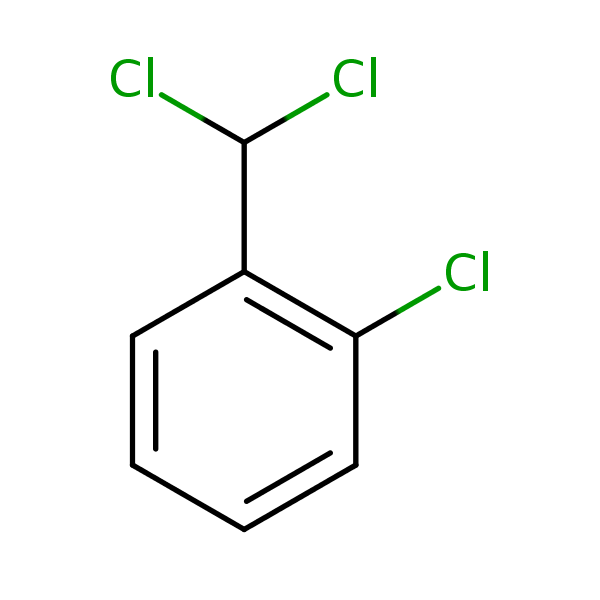 Benzene, 1-chloro-2-(dichloromethyl)- structural formula