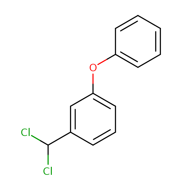 Benzene, 1-(dichloromethyl)-3-phenoxy- structural formula