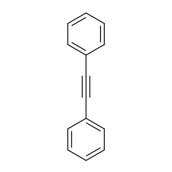 Benzene, 1,1’-(1,2-ethynediyl)bis- structural formula