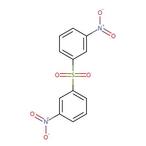 Benzene, 1,1’-sulfonylbis[3-nitro- structural formula